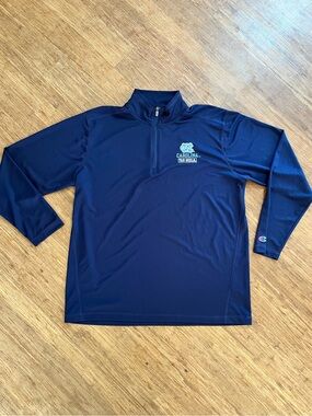Champion UNC Tar Heels 1/4 Zip Pullover XL Navy Blue Carolina Performance